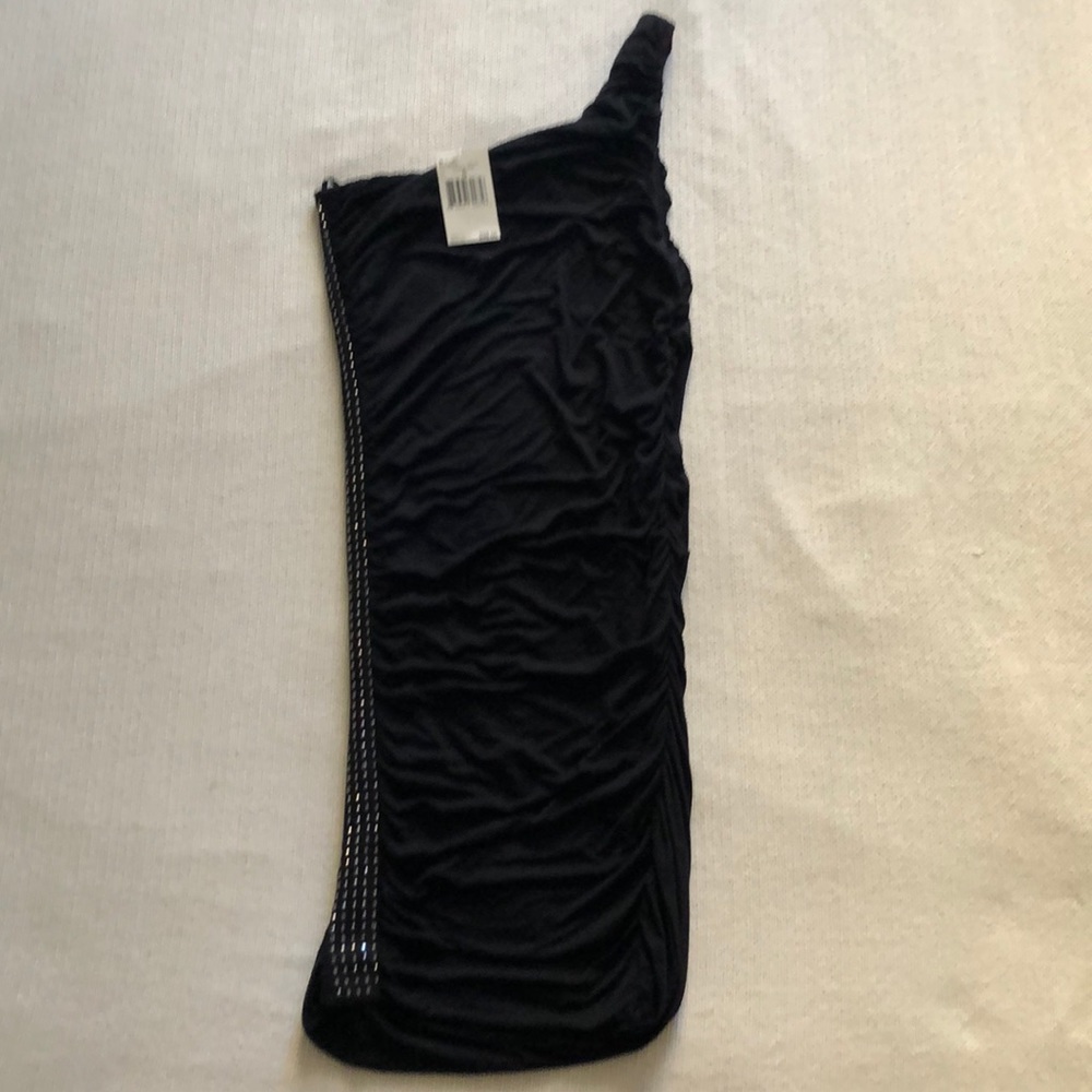 Guess One Shoulder Black Dress